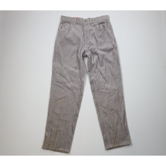 Deadstock Vintage 90s Streetwear Mens 32x34 Wide Wale Elephant Corduroy Pants